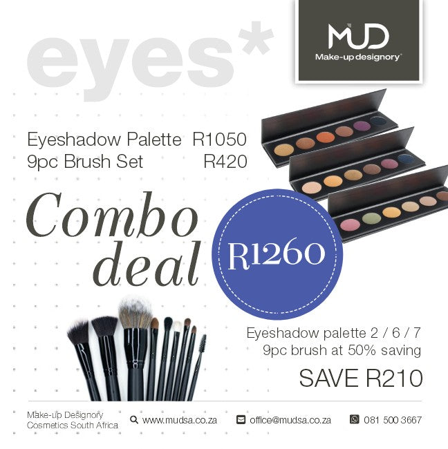 Eyeshadow Palette & 9pc Brush Set Combo